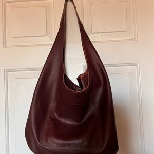 Oxblood Hobo Bag